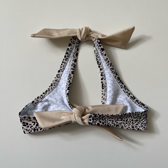 Eberjey Girls’ Leopard Print Bikini - Size 4 - Picture 5 of 9